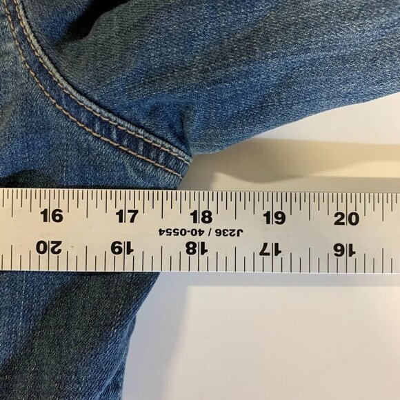 PrAna Women's Dree Blue Jean Denim Button Front Trucker Jacket Size S - Picture 10 of 11
